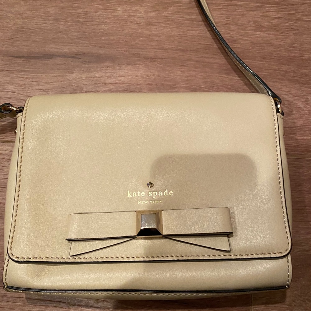 Kate Spade Crossbody Bag - Smooth Bow - Gold